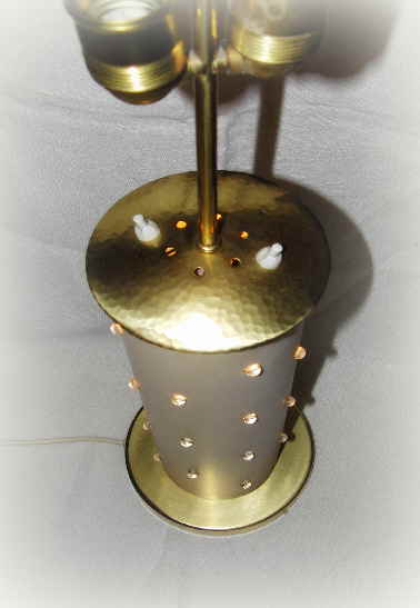 1950 Tischlampe Design Glaskugeln